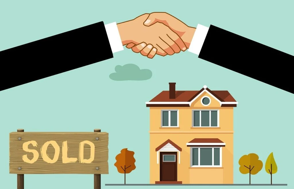 house sold deal cartoon