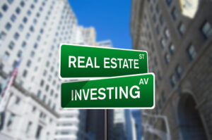 real estate investing street sign